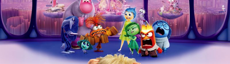 Inside Out 2, Character art, Movie poster, Animation movies, Pixar movies, 2024 Movies, Joy (Inside Out), Sadness (Inside Out), Anger (Inside Out), Fear (Inside Out), Disgust (Inside Out), Anxiety (Inside Out), 5K, Embarrassment, Envy