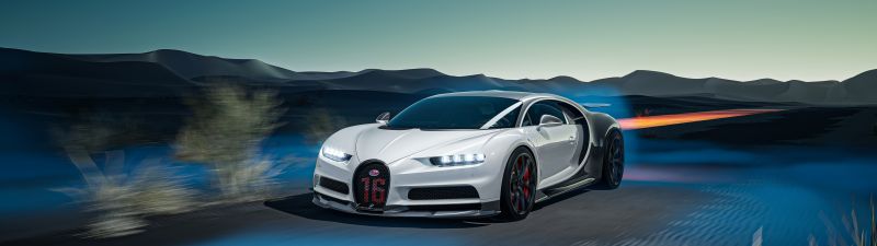 Bugatti Chiron, Aesthetic, CGI, Outdoor