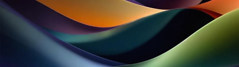 Colorful abstract, Waves, 5K
