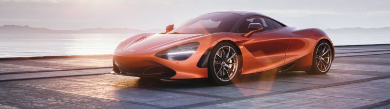 McLaren 720S, Orange cars, 5K, Sports car