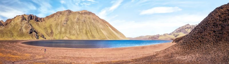 Lake Myvatn, Iceland, Landscape, Body of Water, 5K, 8K