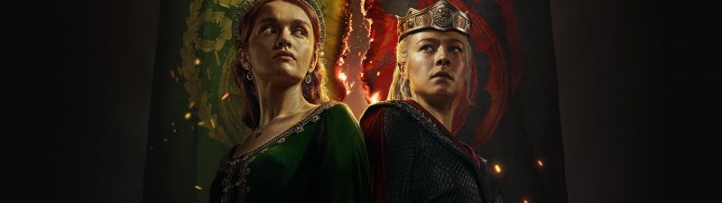 Olivia Cooke, Emma D'Arcy, Princess Rhaenyra Targaryen, Alicent Hightower, House of the Dragon, Season 2