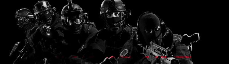 Ready or Not, Game Art, Black background, Police, SWAT