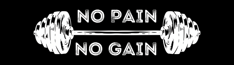 No pain No gain, Gym, Motivational quotes, 5K, Black background, AMOLED, Minimalist