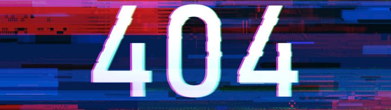 404 Error, Glitch art, Illustration, 404 not found, Colorful background