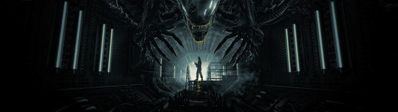 Alien: Romulus, Dark theme, 2024 Movies, Xenomorph