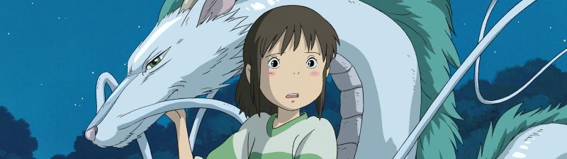 Haku (Spirited Away), Dragon, Studio Ghibli, 5K, Classic