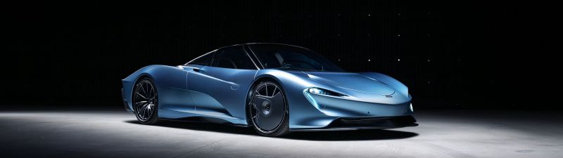 McLaren Speedtail, Dark background, Hybrid sports car