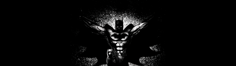 Batman (DC Comics), Dark Knight, Superhero, Artwork, DC Comics, AMOLED, Black background, 5K