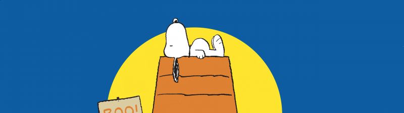 Snoopy, Halloween, Halloween pumpkins, Halloween background, 5K