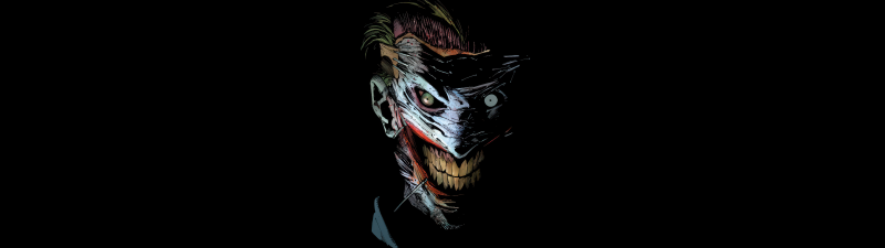 Joker, Supervillain, DC Comics, Dark background, 5K, 8K