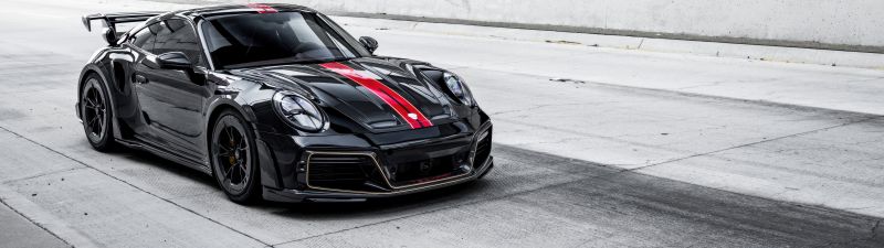 TechArt Porsche GTstreet R, 5K, Porsche 911 Turbo S, Black cars