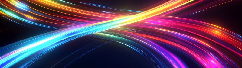 Neon, Curves, Infinity, Neon trails, Dynamic, Energy, Galaxy, 5K, 8K, Cosmic, Colorful background