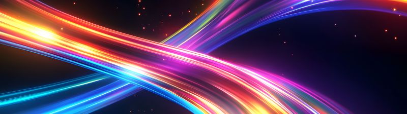 Infinity, Neon trails, Dynamic, Energy, Galaxy, Futuristic, 5K, 8K, Cosmic, Colorful background