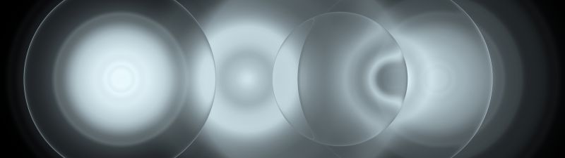 Grayscale, Circles, Dark background, Dark abstract, Optical illusion, Infinity