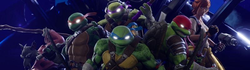 TMNT, Fortnite, 2024 Games, Leonardo (TMNT), Donatello (TMNT), Raphael (TMNT), Michelangelo (TMNT), Ninja Warrior, Ninja turtle