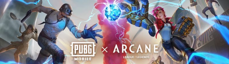 PUBG MOBILE, Arcane: League of Legends, Jinx, Vi (LoL)