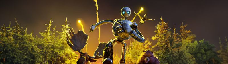 The Wild Robot, Banner, Animation movies, 2024 Movies