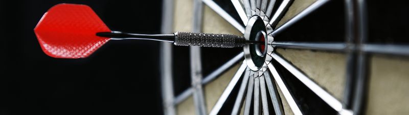 Dartboard, Target, Black background, 5K