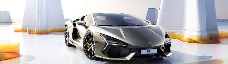 Lamborghini Revuelto, CGI, 5K, Aesthetic, Hybrid sports car