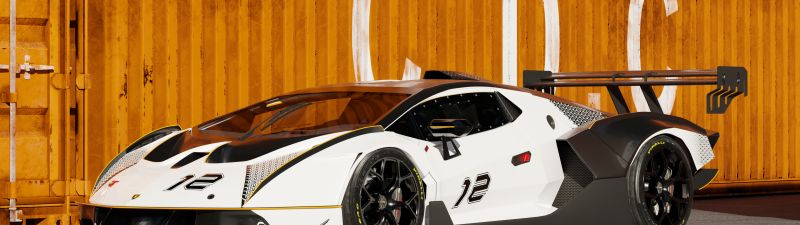 Lamborghini Essenza SCV12, CGI, Track cars