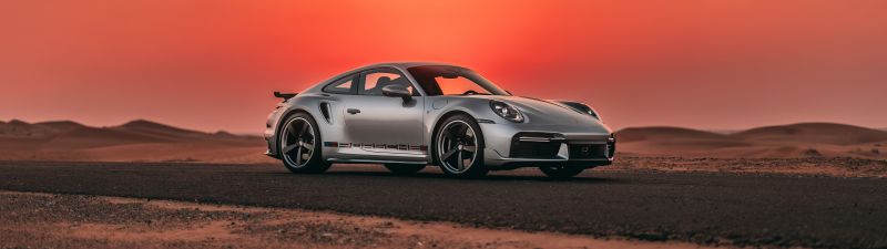 Porsche 911 Turbo Remastered by Sonderwunsc, Classic cars, Sunset