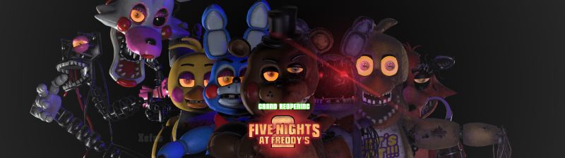 Five Nights at Freddy's 2, Ultrawide, Movie poster, 2025 Movies