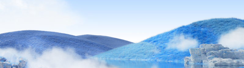 Landscape, Blue aesthetic, Daytime, Surrealism, Calm, Bright, Microsoft Design, Reflection