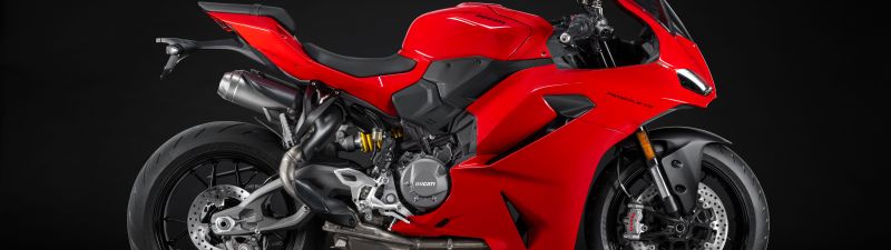 Ducati Panigale V2, 8K, 2025, 5K, Sports bikes, Dark background