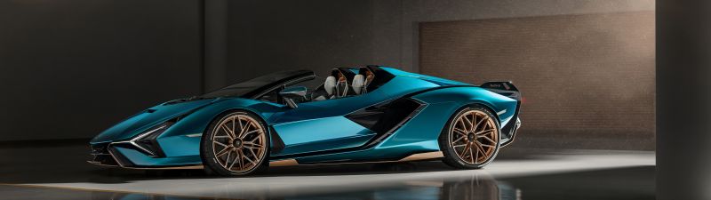 Lamborghini Sián Roadster, Sports cars, 2020, 5K