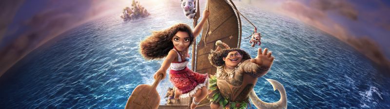 Moana 2, 4DX, Movie poster, Animation movies, 2024 Movies, 5K, 8K