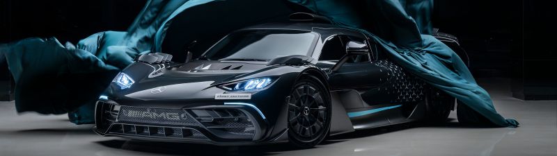 Mercedes-AMG ONE, Dark theme, Plug-In Hybrid, 5K, Dark background