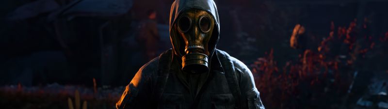 STALKER 2, Heart of Chornobyl, 5K, 2024 Games, Gas mask