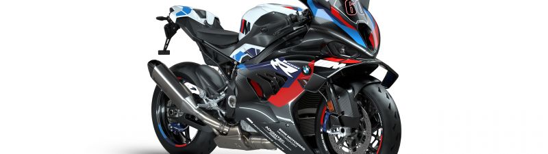 BMW M 1000 RR, WSBK Champion Edition, 2024, White background, 5K, Superbike World Championship