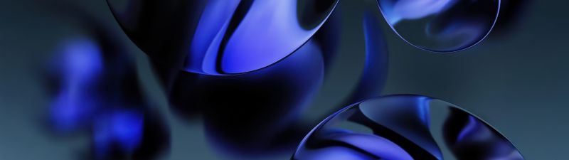 Lilac, Abstract art, Dark blue, 5K, Blue aesthetic, Dark aesthetic