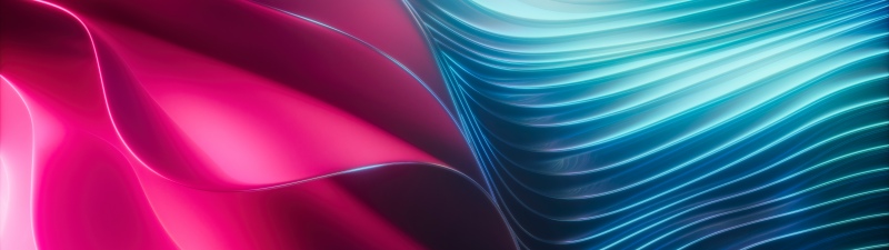 Pink light, Futuristic, Blue abstract, Light trails, Glowing lines, Modern, 5K, 8K