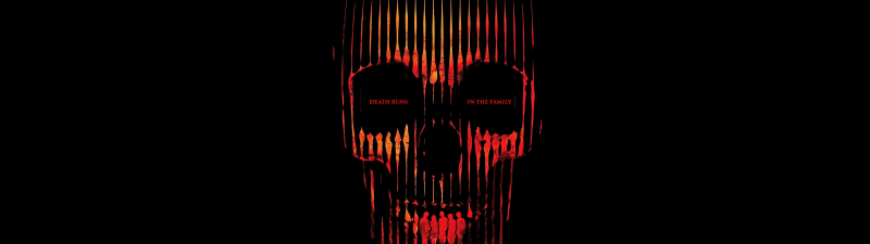 Final Destination: Bloodlines, AMOLED, Black background, 2025 Movies, Skull, Gothic
