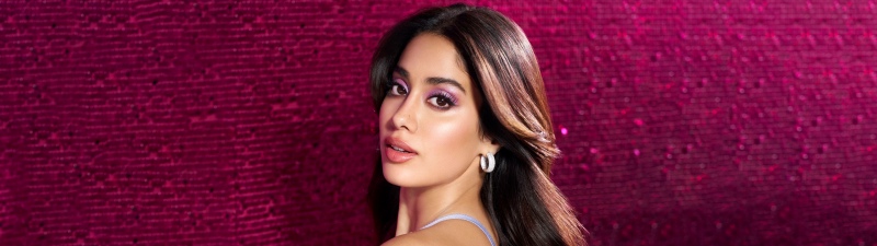 Janhvi Kapoor, Pink background, Indian actress, 5K