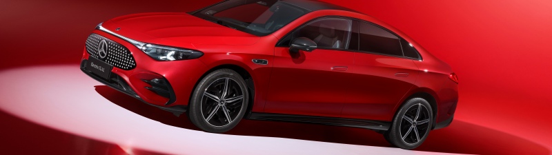Mercedes-Benz CLA 300 L, 8K, 2025, 5K, Red background, Red cars