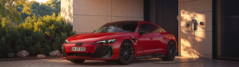 Audi e-tron GT quattro, 2025, Luxury electric cars, Red cars