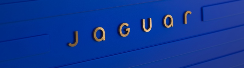 Jaguar, New logo, French Ultramarine, 5K, 8K, Blue aesthetic, Blue background