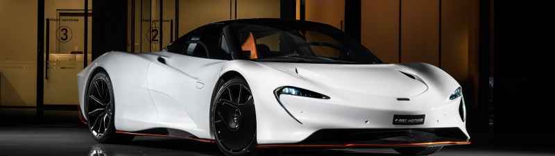 McLaren Speedtail, Vertical, White cars