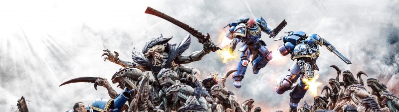 Warhammer 40K Space Marine 2, Tyranid Horde, Key Art, Video Game