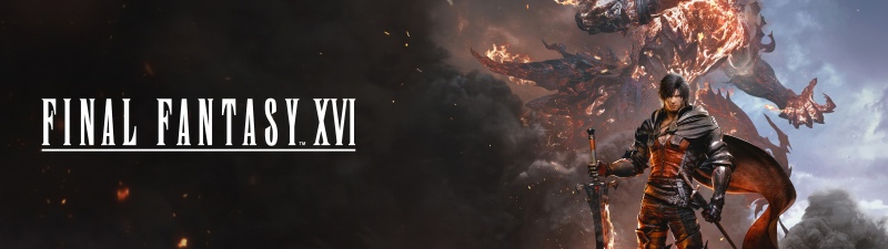 Final Fantasy XVI, Cover Art, Clive Rosfield, 5K, Monster