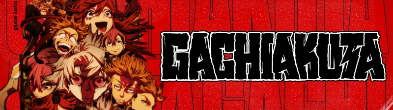 Gachiakuta, Anime poster, Manga series, Rudo Surebrec, 2025 series, Anime series, Red background