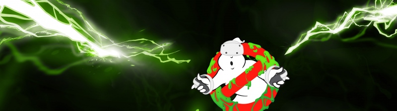 Ghostbusters, Logo, Electric, Lightning, Green aesthetic, Smoke