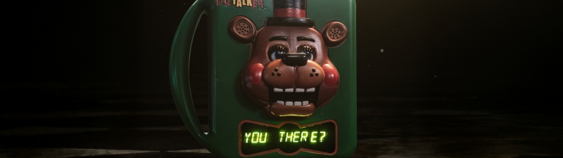 Five Nights at Freddy's 2, Poster, 5K, Dark background, FNAF, Freddy Fazbear, Retro