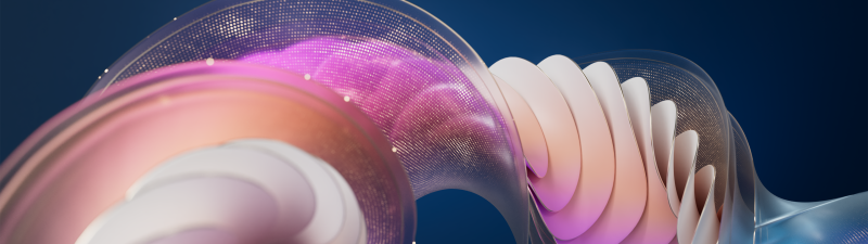 Translucent, Pastel gradient, 3D Render, Abstract art, Fluid gradient, Dark blue