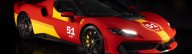 Piloti Ferrari 296 Speciale, 2025, 5K, 8K, Red cars, Dark background