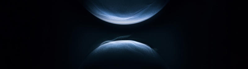 Huawei, Dark blue, Glowing particles, Flow, AMOLED, 5K, Dark background